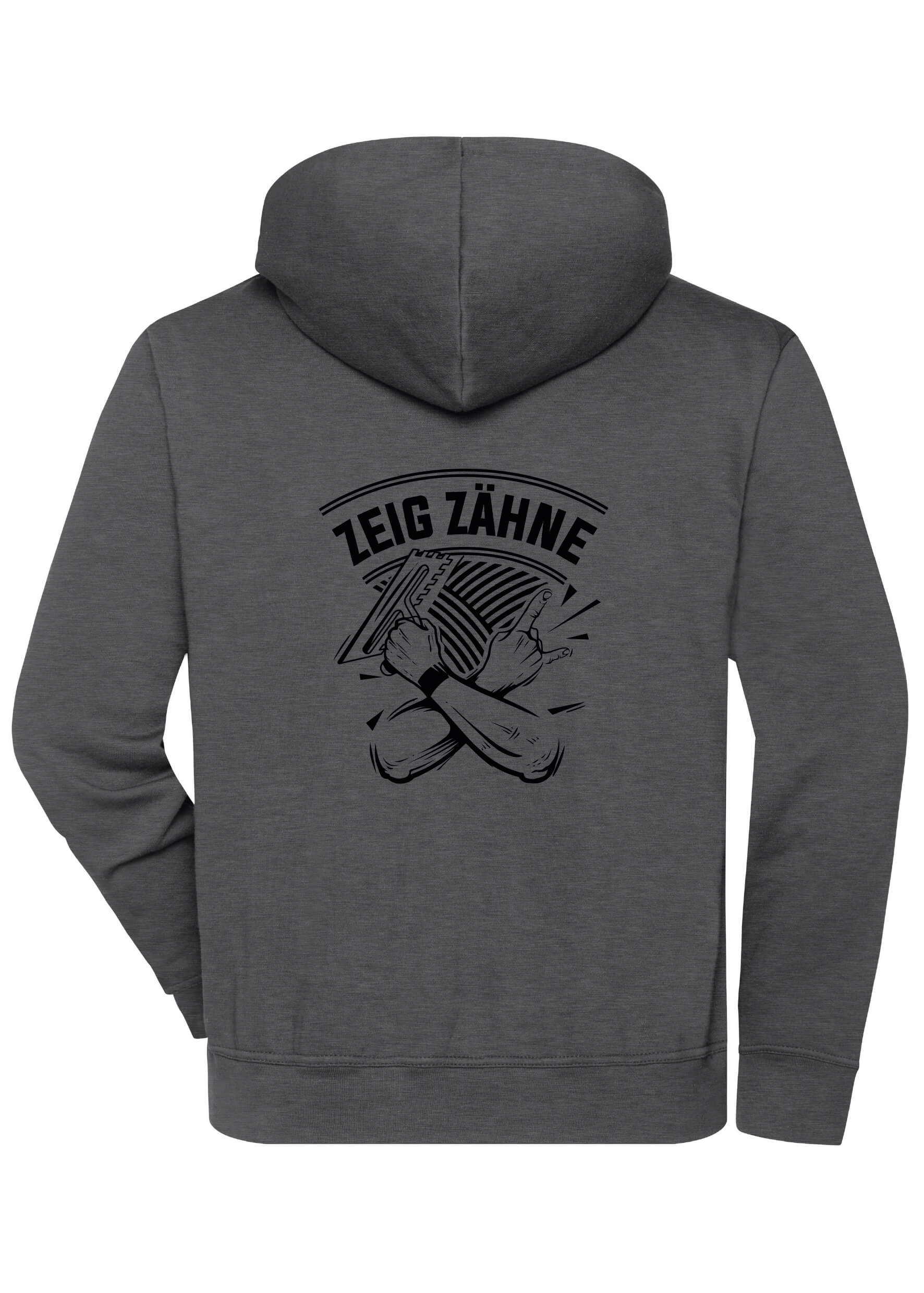 James & Nicholsen 1/4 Zip Hoodie | Motiv: Zeig Zähne | Unisex